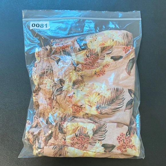 Floral Print Women's Tie Front Elastic Waist Linen Shorts - Picture 7 of 7